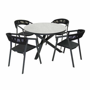 Dover Table Auto Rope Chair Outdoor Dining Setting