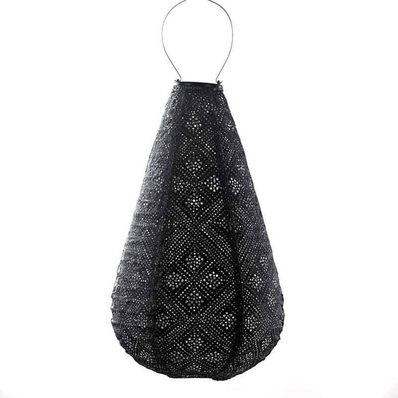 Black teardrop-shaped &