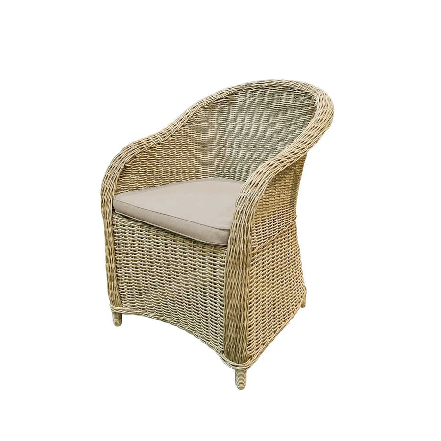 [Clearance] Durham Wicker Outdoor Dining Chair at Moorabbin (MOR) VIC Store Only