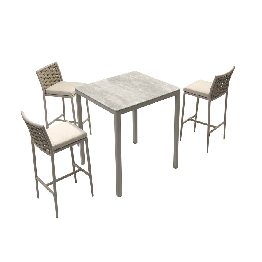 Ella Table Boston Stool Outdoor Bar Setting