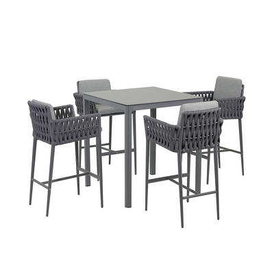 Ella Table Lawson Stool Outdoor Bar Setting