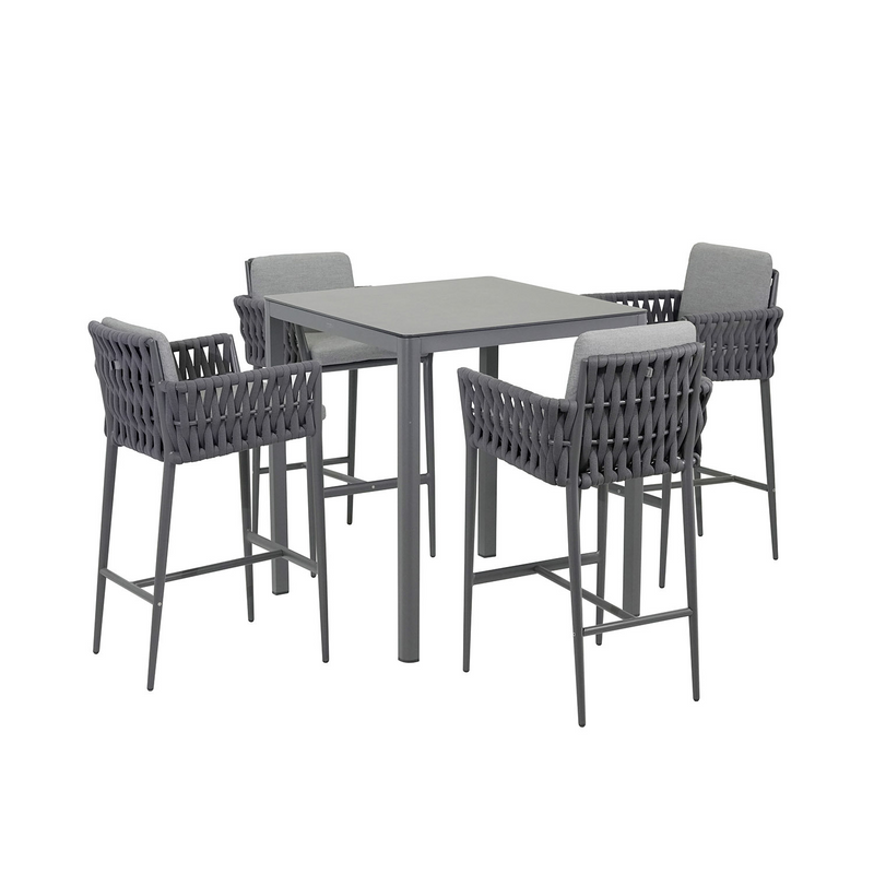 Ella Table Lawson Stool Outdoor Bar Setting