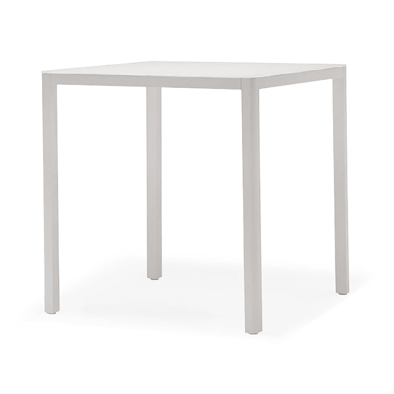 Ella Outdoor Aluminium Square Dining Table with Ceramic Glass Top 90 cm