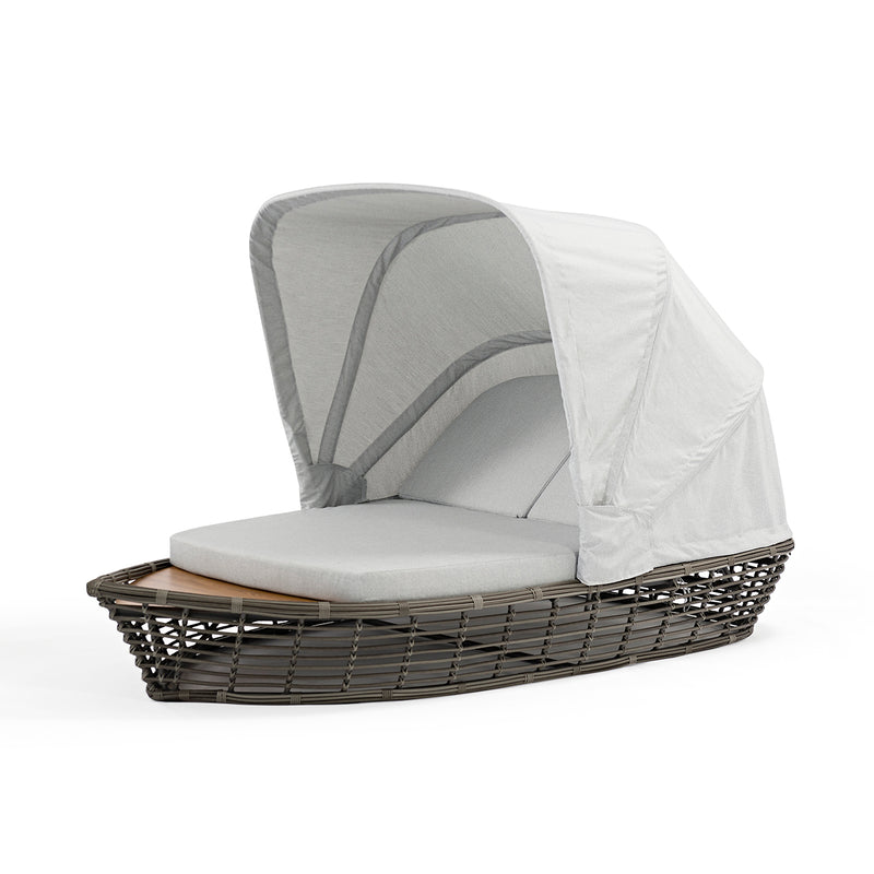 Grey & brown wicker &