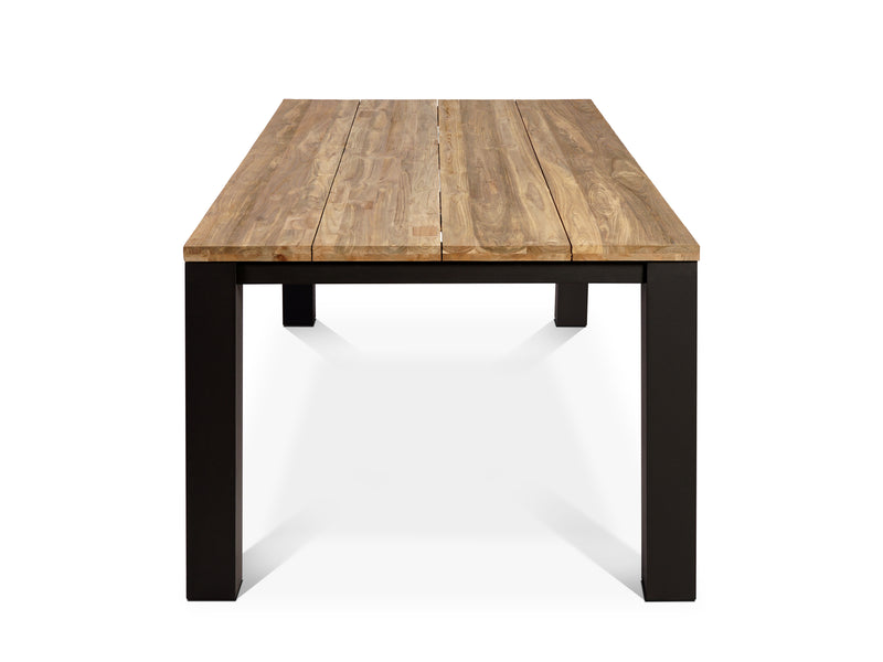 Exeter Outdoor Recycled Teak Dining Table 160 cm