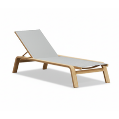 Genova Aluminium Outdoor Sunlounger