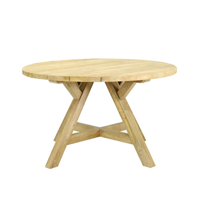 Grace Outdoor Recycled Teak Round Dining Table 130 cm