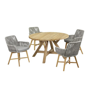 Grace 130 cm Table Armenia Chair Outdoor Dining Setting