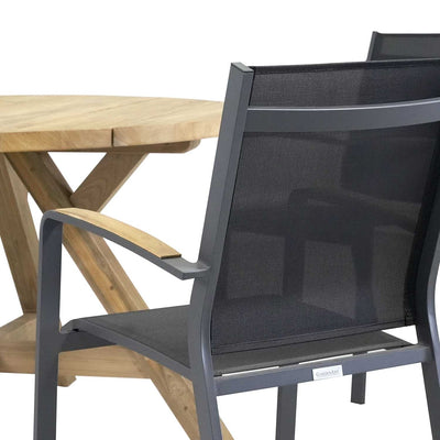 Grace 130 cm Table Cosmo Chair Outdoor Dining Setting