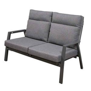 Hamilton 2 Seater Outdoor Aluminium Recliner Lounge