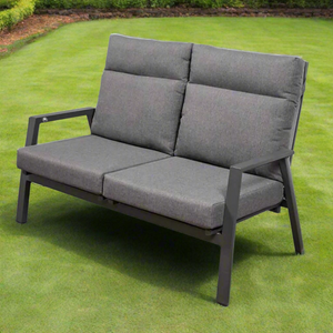 Hamilton 2 Seater Outdoor Aluminium Recliner Lounge