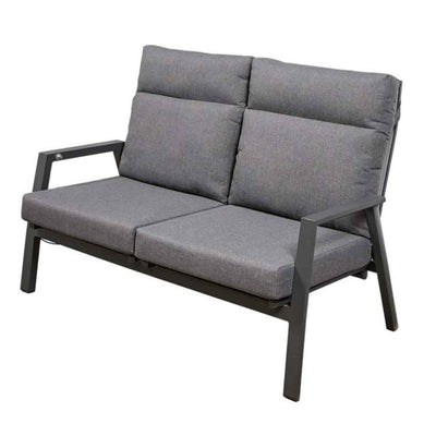 Hamilton 2 Seater Outdoor Aluminium Recliner Lounge
