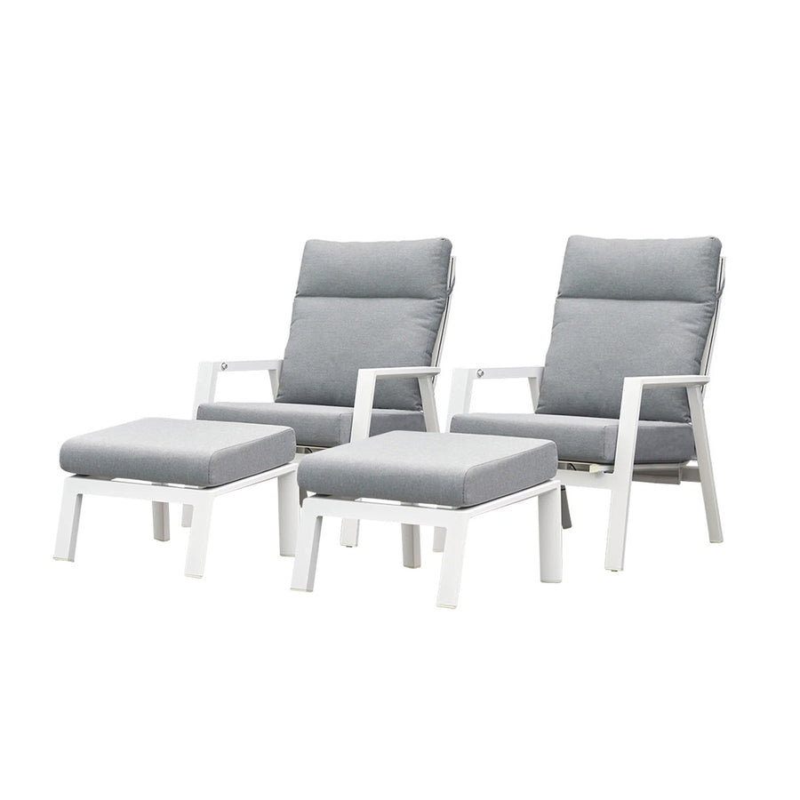Hamilton Outdoor Aluminium 4 PCS Balcony Setting