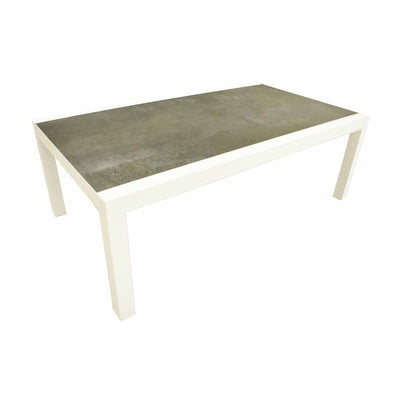 Toronto Outdoor Furniture Range featuring armchair, 3-seater lounge, footrest, and concrete table.