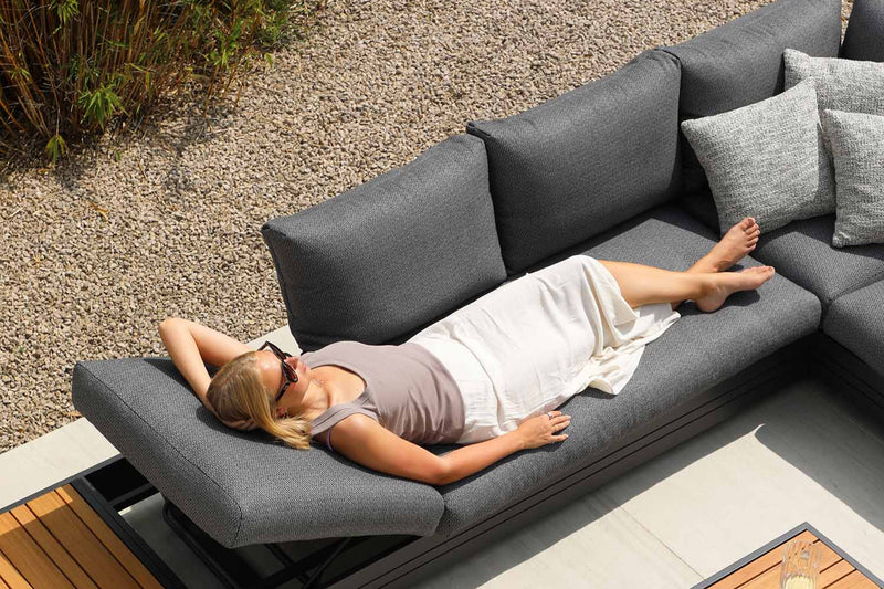 Hannover II 7 Seater Aluminium Outdoor Modular Lounge With Coffee Table
