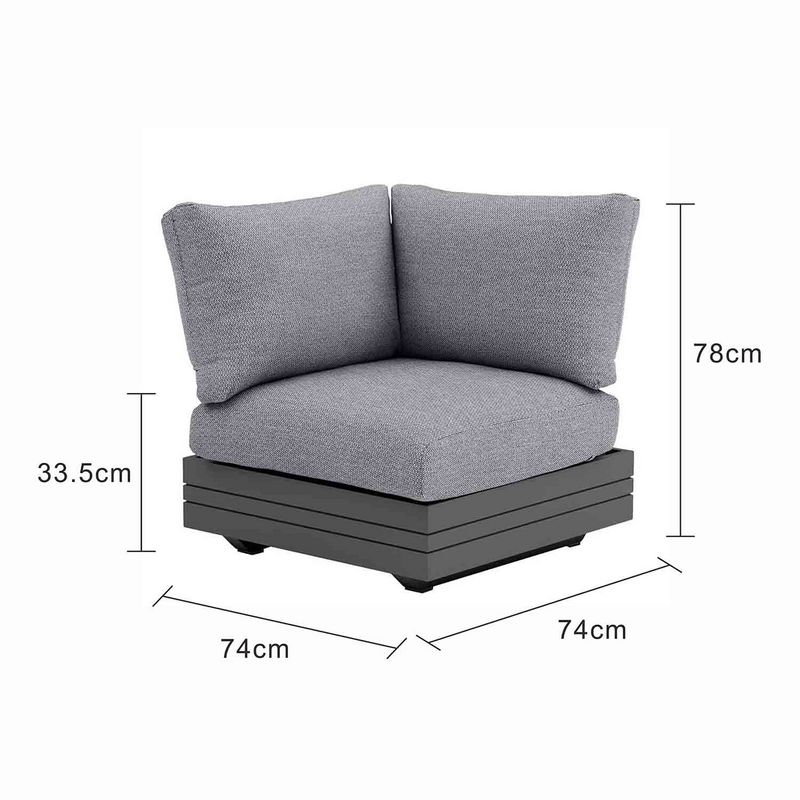 Hannover II Aluminium Outdoor Corner Lounge