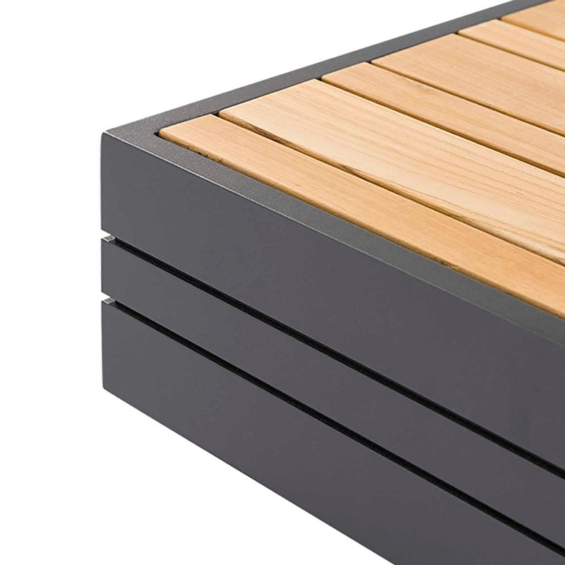 Hannover 6 Seater Outdoor Aluminium Modular Lounge With Coffee Table