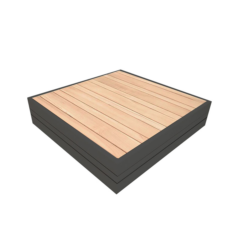 Hannover II 5 Seater Aluminium Outdoor Modular Lounge With Coffee Table