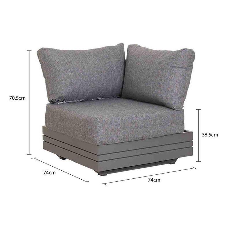 Hannover Outdoor Aluminium Corner Lounge
