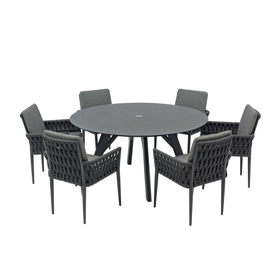 Iowa 150 cm Table Lawson Chair Outdoor Dining Setting