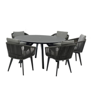 Iowa 150 cm Table Truro Chair Outdoor Dining Setting
