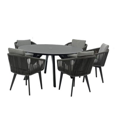 Iowa 150 cm Table Truro Chair Outdoor Dining Setting