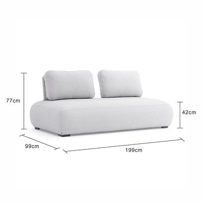 Iowa 2 Seater Outdoor Upholstered Lounge