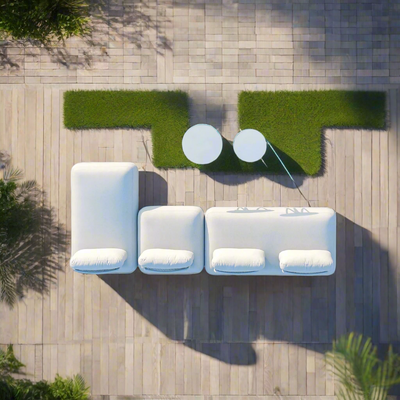 Iowa 4 Seater Outdoor Upholstered Modular Lounge