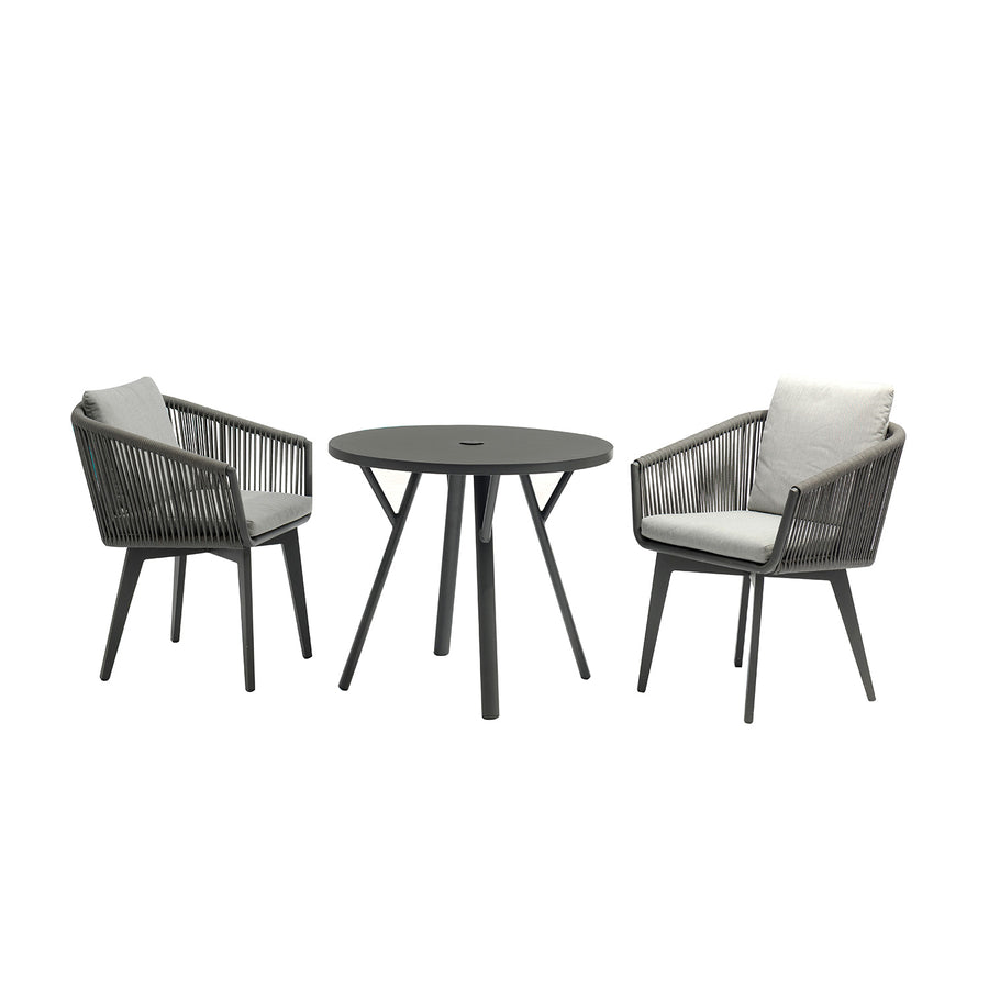 Iowa 80 cm Table Truro Chair Outdoor Balcony Setting