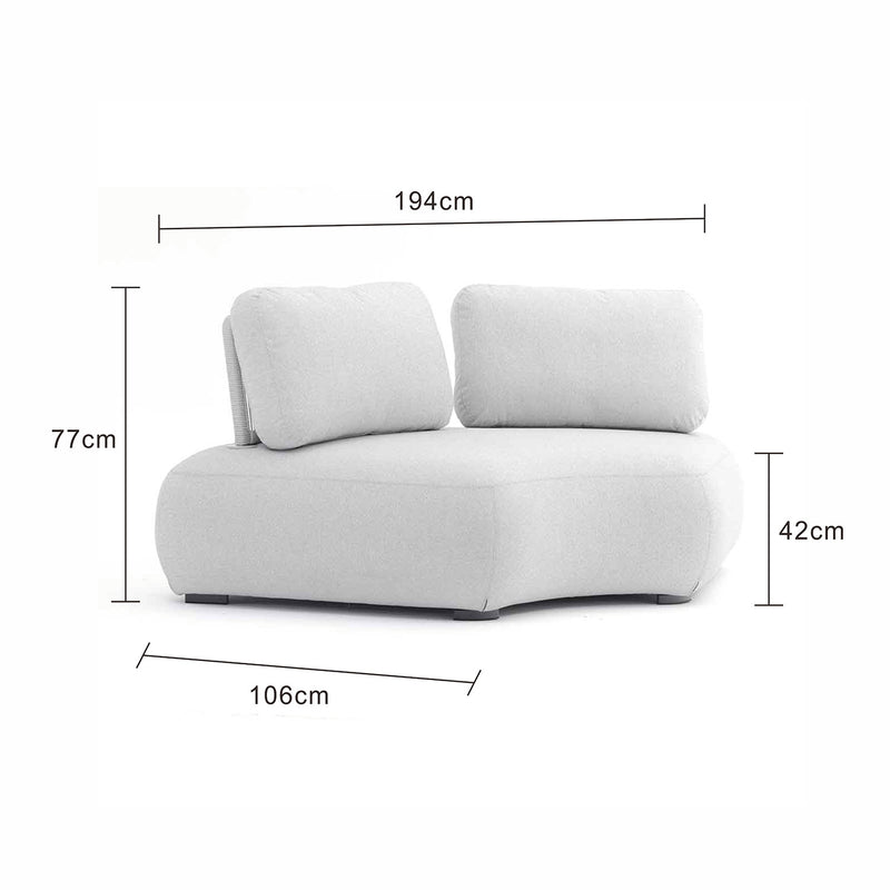 Iowa Outdoor Upholstered Corner Lounge