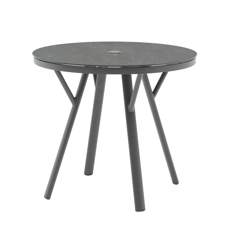 Iowa 80 cm Table Lawson Chair Outdoor Dining Setting