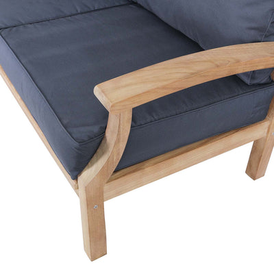 Java 2 Seater Teak Outdoor Sofa