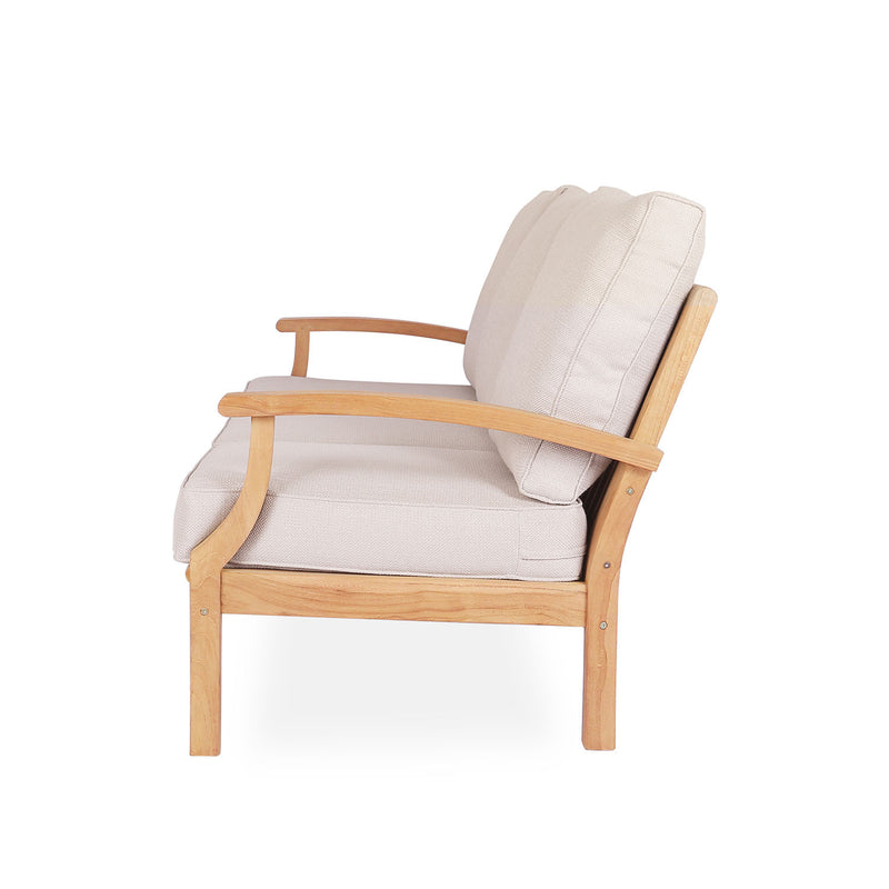 Java 2 Seater Teak Outdoor Sofa