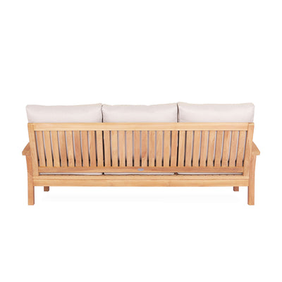 Java 3 Seater Teak Outdoor Sofa