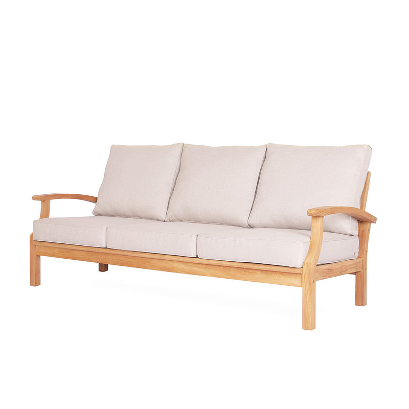 Java 3 Seater Teak Outdoor Sofa
