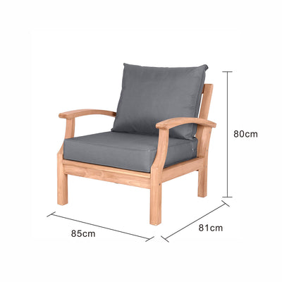 Java Teak Outdoor Armchair