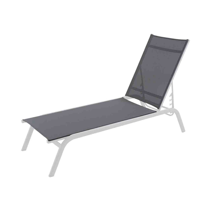 Charcoal and white June Sunlounger, a durable Outdoor Furniture piece for Outdoor Lounge.