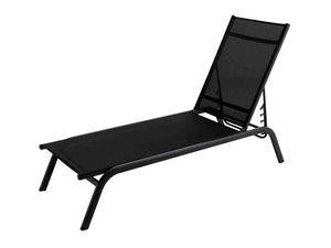 Charcoal and white June Sunlounger, a durable Outdoor Furniture piece for Outdoor Lounge.