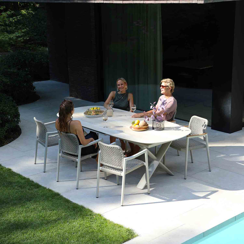 Katherine Outdoor Ceramic Extension Dining Table 250/310 cm