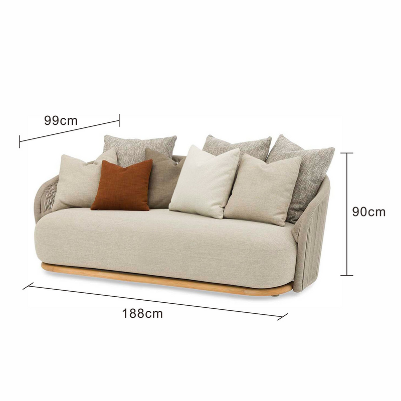 Kirra 2 Seater Rope Outdoor Lounge