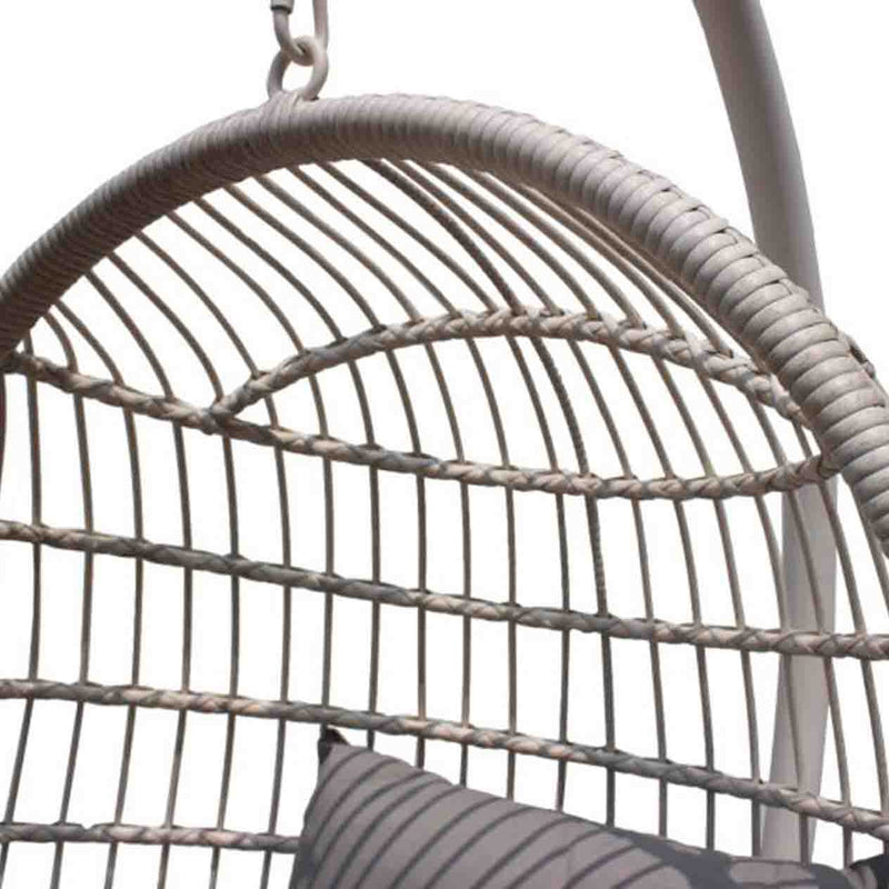 Langley Outdoor Wicker Hanging Egg Chair