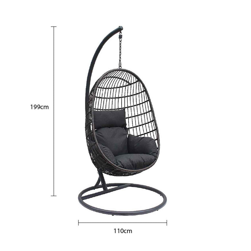 Langley Outdoor Wicker Hanging Egg Chair