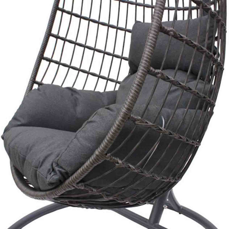 Langley Outdoor Wicker Hanging Egg Chair