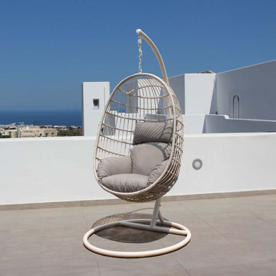 Langley Outdoor Wicker Hanging Egg Chair