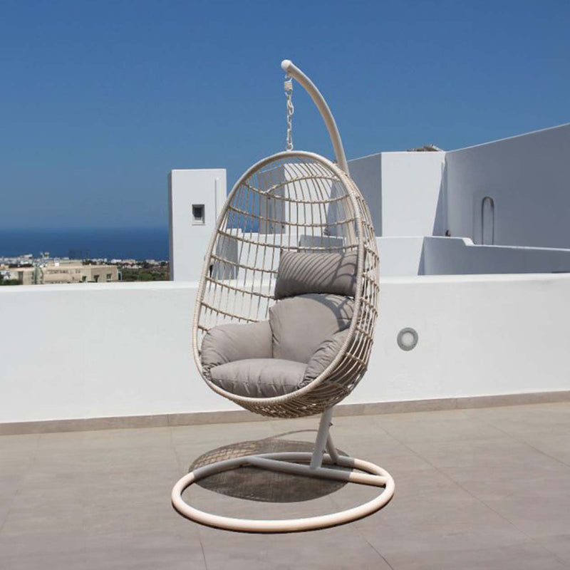 Langley Outdoor Wicker Hanging Egg Chair