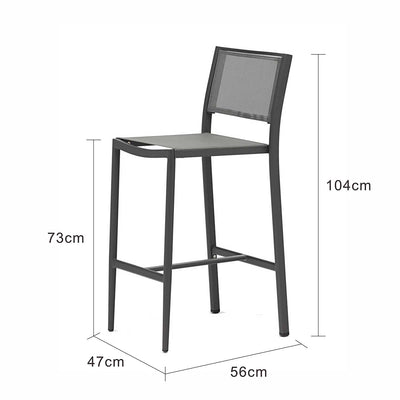 Largo Outdoor Aluminum Bar Chair