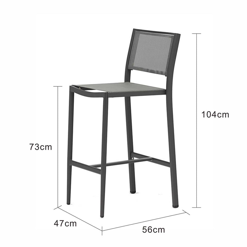 Largo Outdoor Aluminum Bar Chair