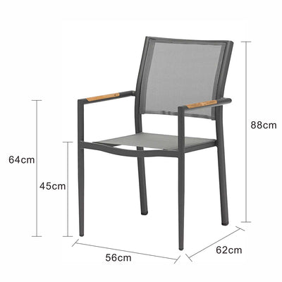 Largo Outdoor Aluminum Dining Chair
