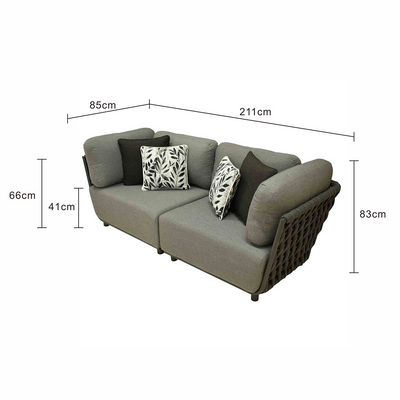 Lawson 2 Seater Outdoor Rope Lounge