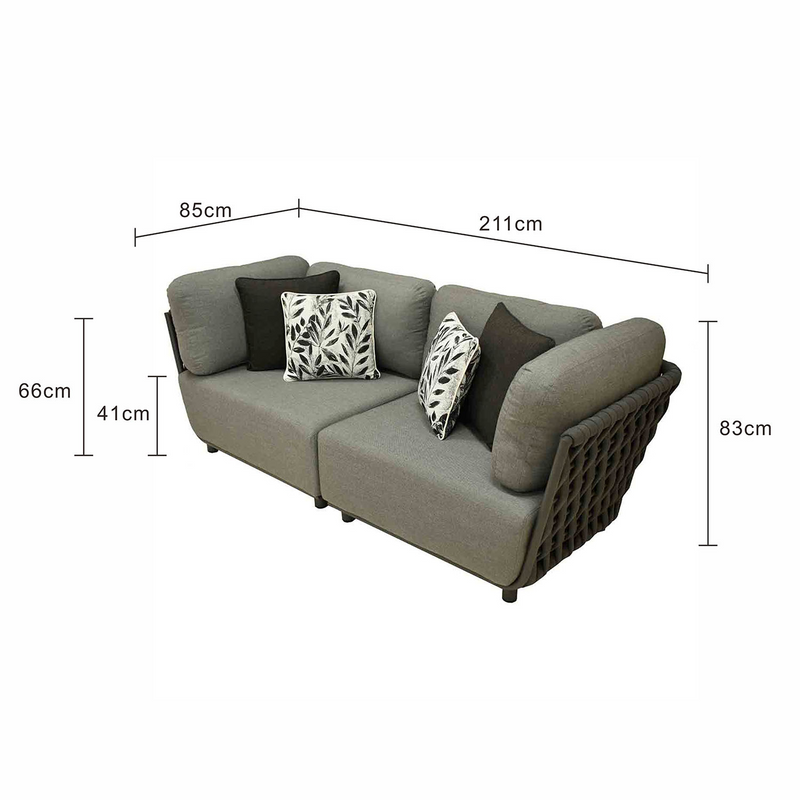 Lawson 2 Seater Outdoor Rope Lounge